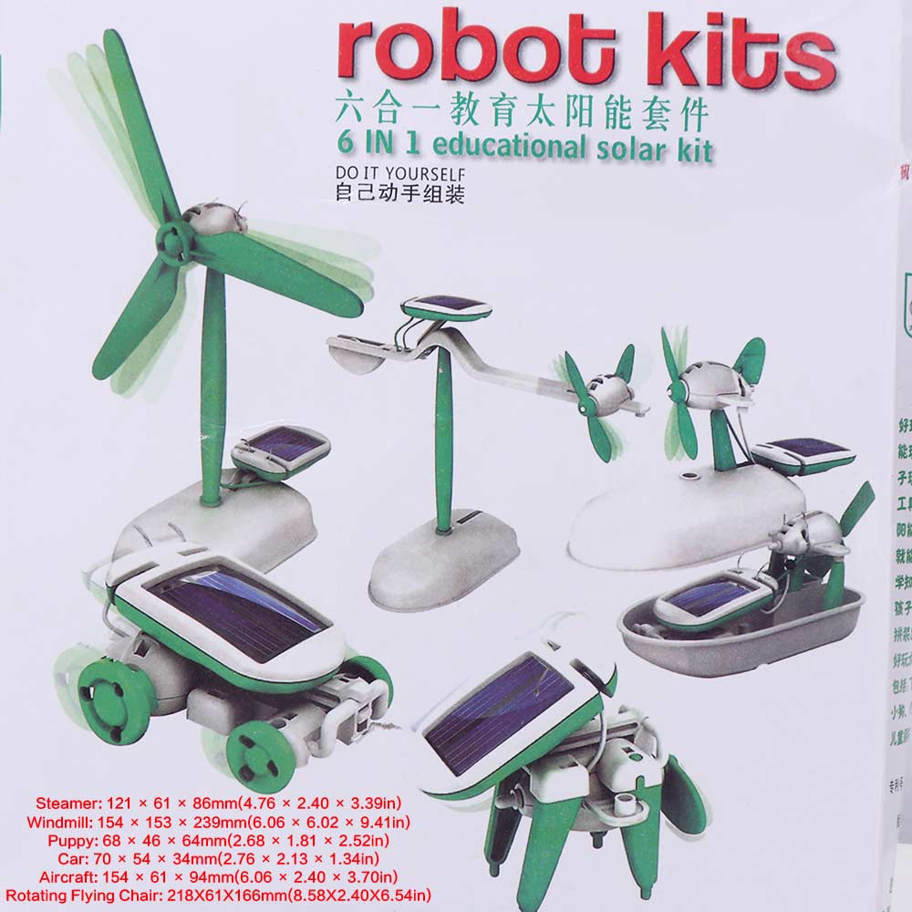 6-In-1 Solar Power Robot Renew - огляд і ціна Renewable Energy Lab